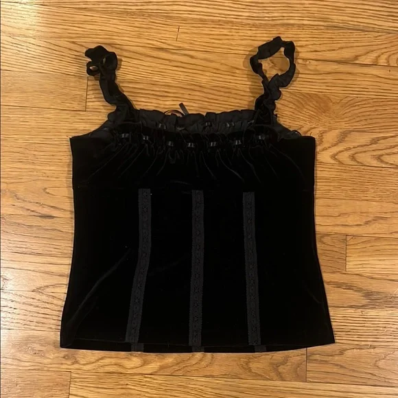 Express Black Ruched Bustier Camisole - Picture 4 of 4